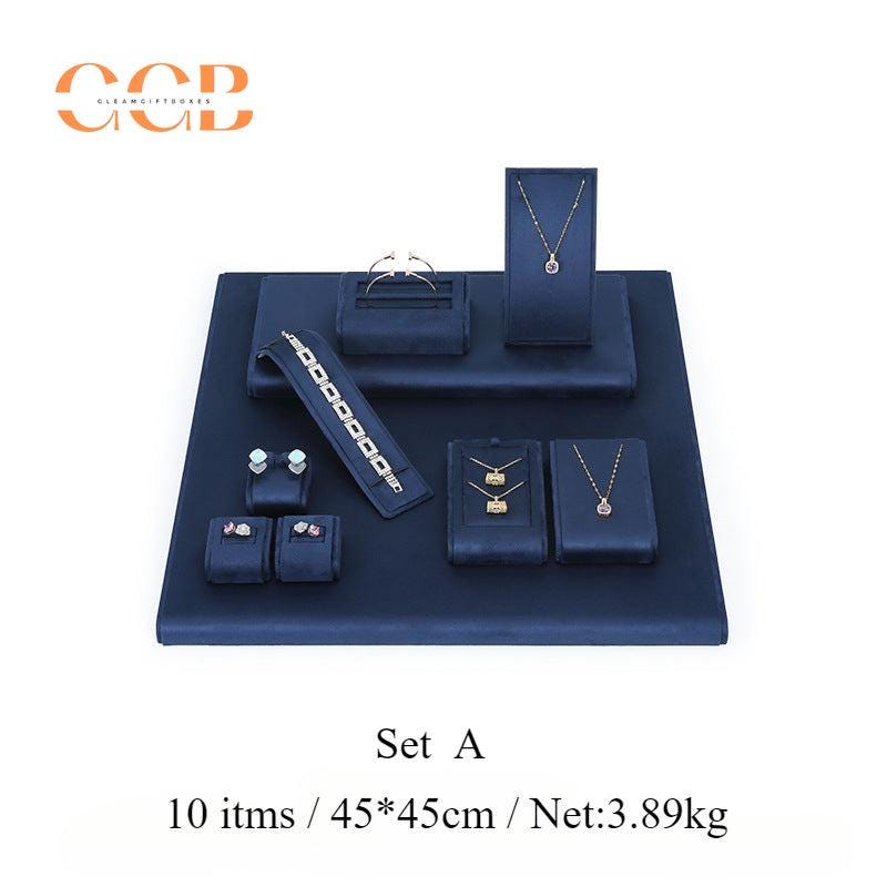 Royal Blue Velvet Jewelry Display Set - Australia Jewellery Package Wholesale