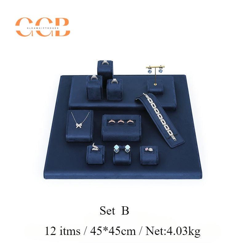 Royal Blue Velvet Jewelry Display Set - Australia Jewellery Package Wholesale