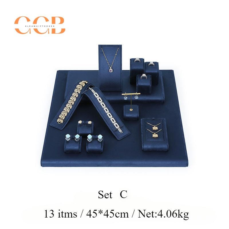 Royal Blue Velvet Jewelry Display Set - Australia Jewellery Package Wholesale