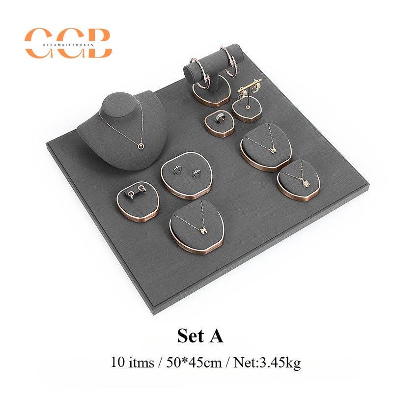 Luxury Velvet Jewelry Display Set for Necklace Ring Earring Showcase - Wholesale AU