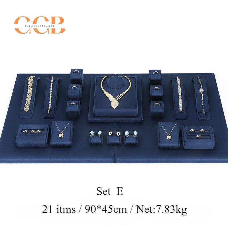 Royal Blue Velvet Jewelry Display Set - Australia Jewellery Package Wholesale
