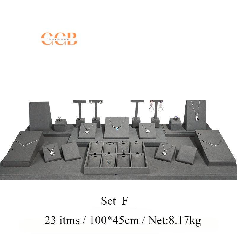 Gray Velvet Jewelry Display Set - Australia Jewellery Package Wholesale