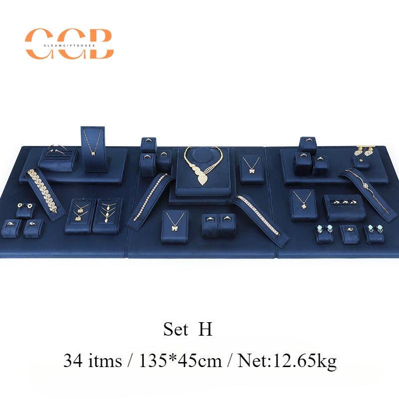 Royal Blue Velvet Jewelry Display Set - Australia Jewellery Package Wholesale