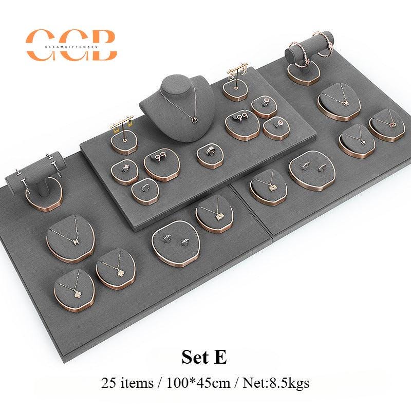 Luxury Velvet Jewelry Display Set for Necklace Ring Earring Showcase - Wholesale AU