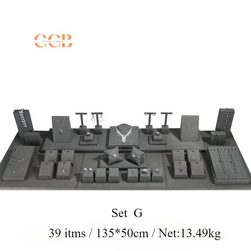 Gray Velvet Jewelry Display Set - Australia Jewellery Package Wholesale