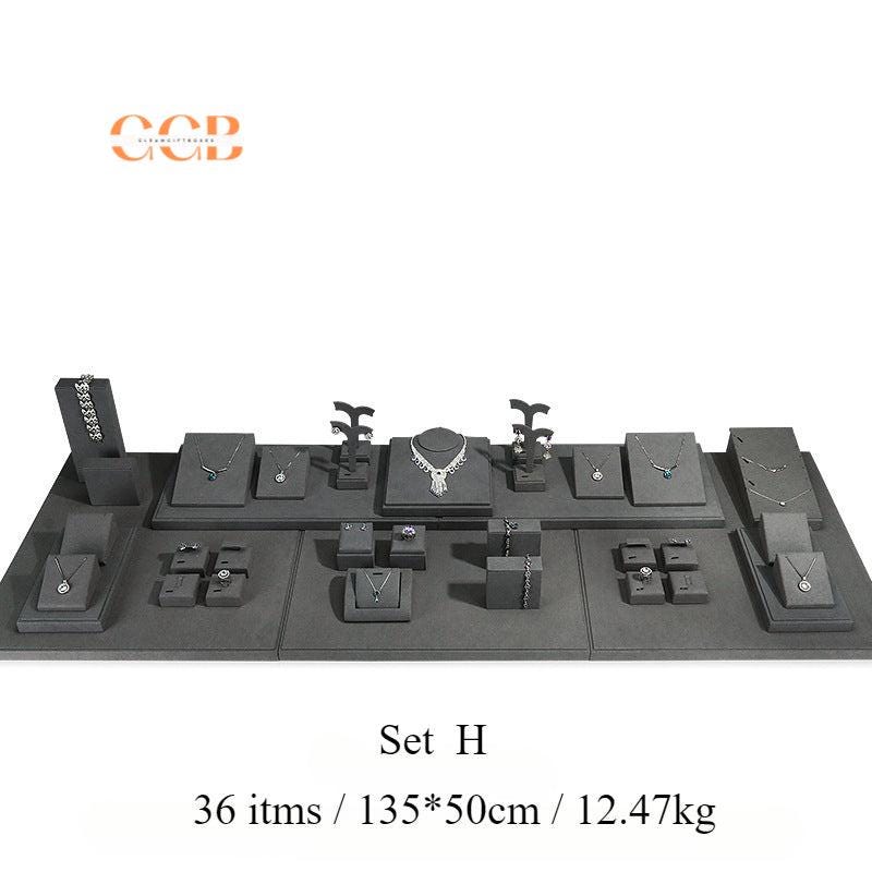 Gray Velvet Jewelry Display Set - Australia Jewellery Package Wholesale