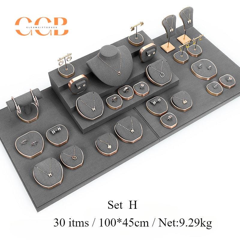 Luxury Velvet Jewelry Display Set for Necklace Ring Earring Showcase - Wholesale AU