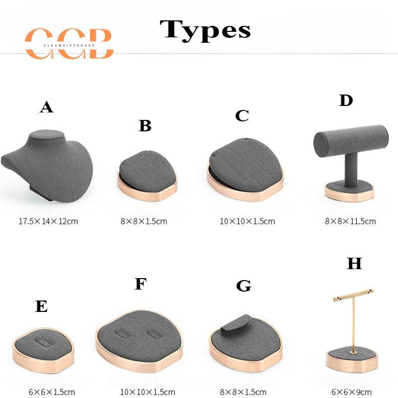 Luxury Velvet Jewelry Display Set for Necklace Ring Earring Showcase - Wholesale AU