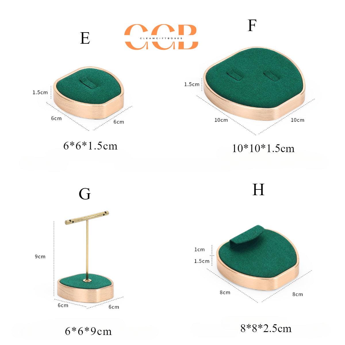 Green Velvet Jewelry Display Set -Australia Jewellery Package Wholesale