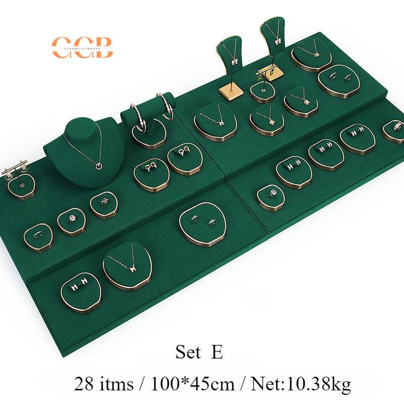 Green Velvet Jewelry Display Set -Australia Jewellery Package Wholesale