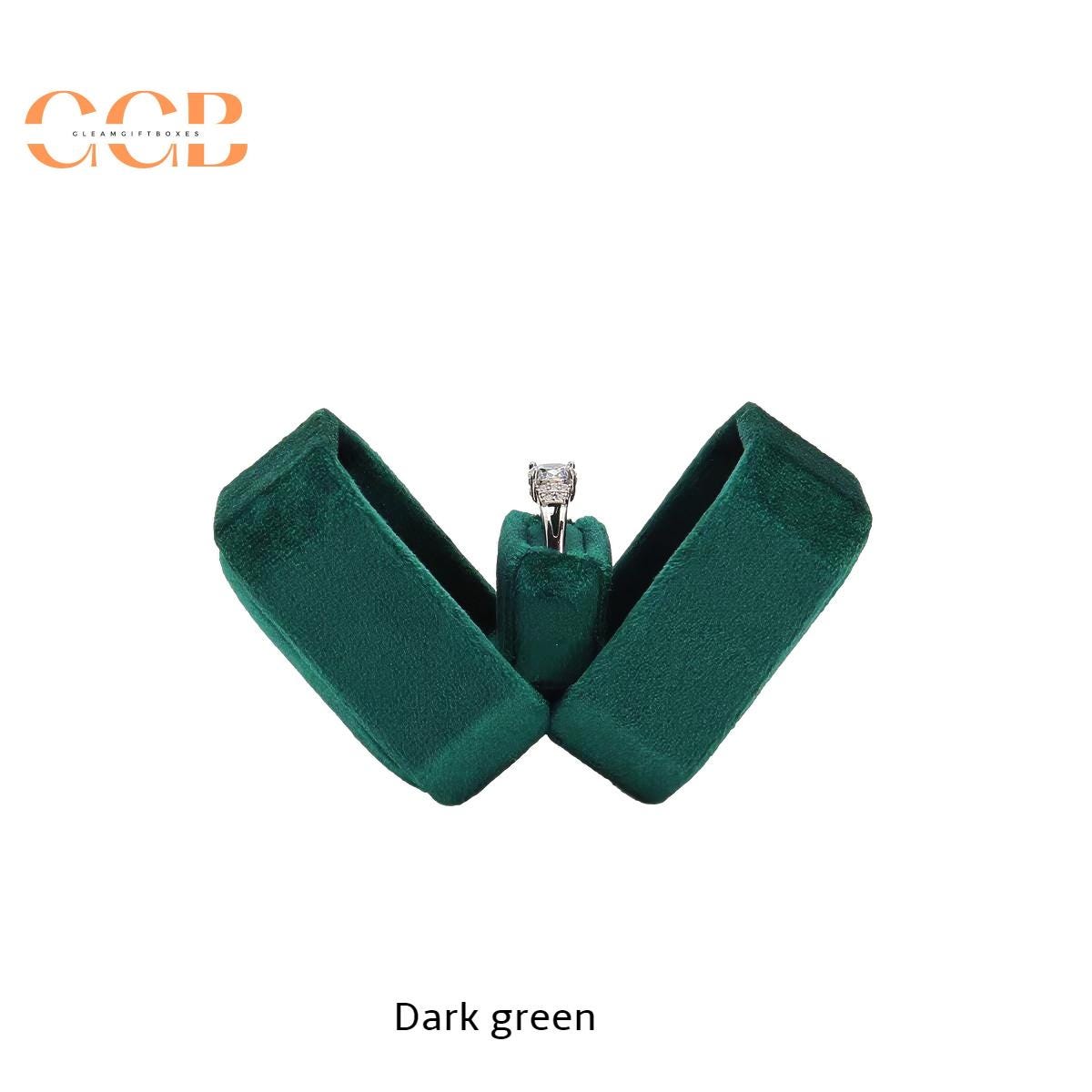 Customisable High-End Octagonal Velvet Jewelry Box