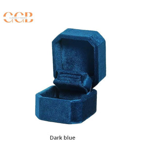 Customisable High-End Octagonal Velvet Jewelry Box