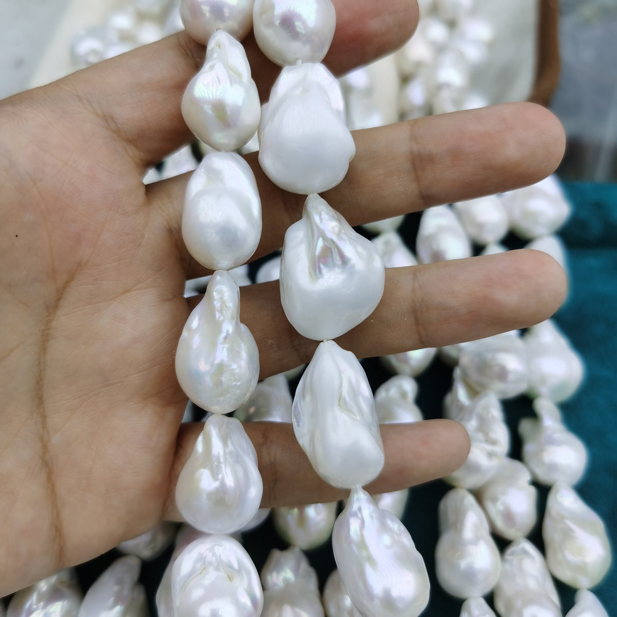 3A 15-22mm Big Baroque Pearl Strand