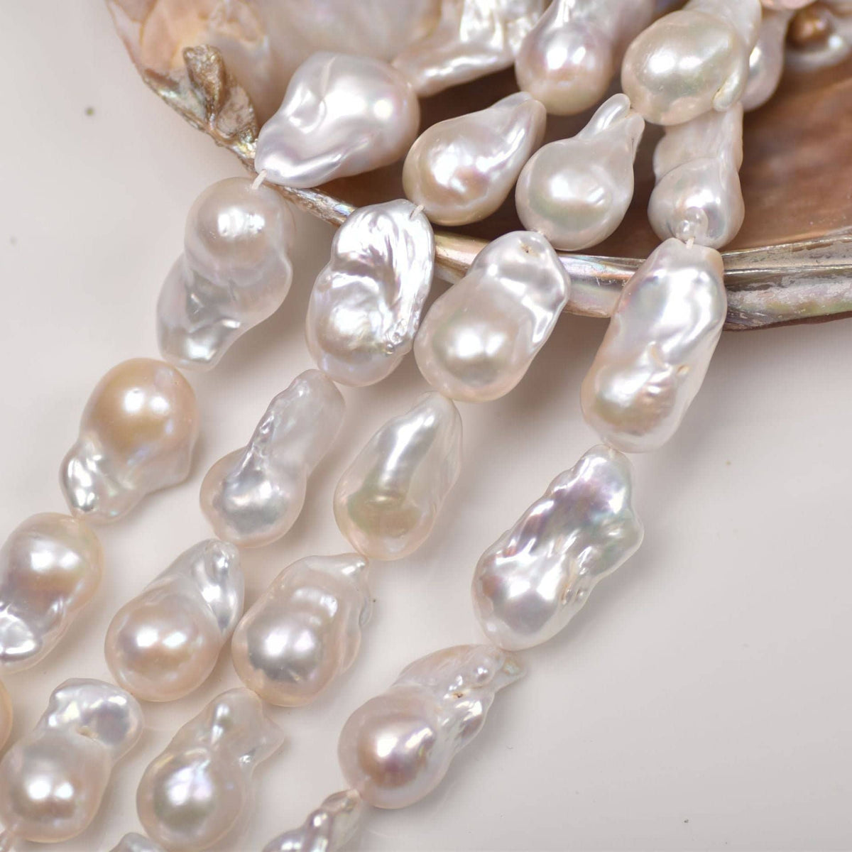 5A 15-25mm Big baroque pearl strand