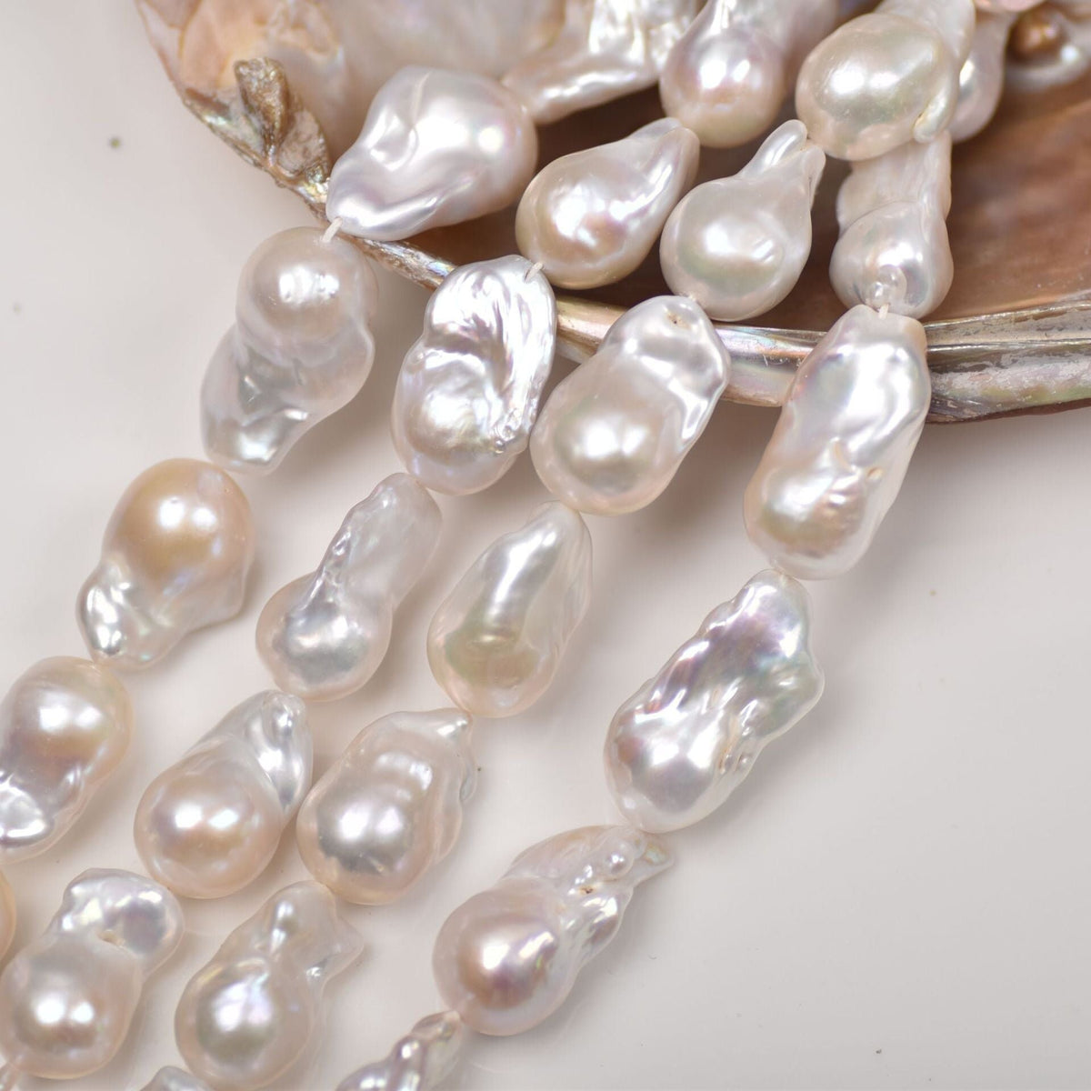 5A 15-25mm Big baroque pearl strand