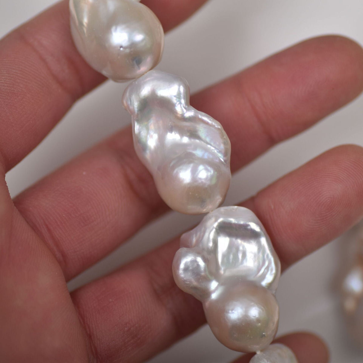 5A 15-25mm Big baroque pearl strand