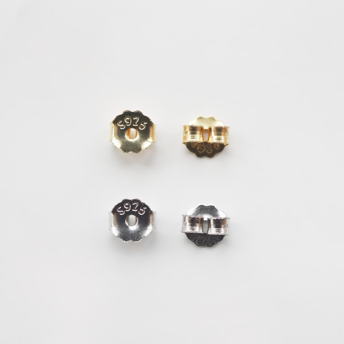 10pairs S925 sterling silver Silicone Backs Ear Stud Back Stoppers