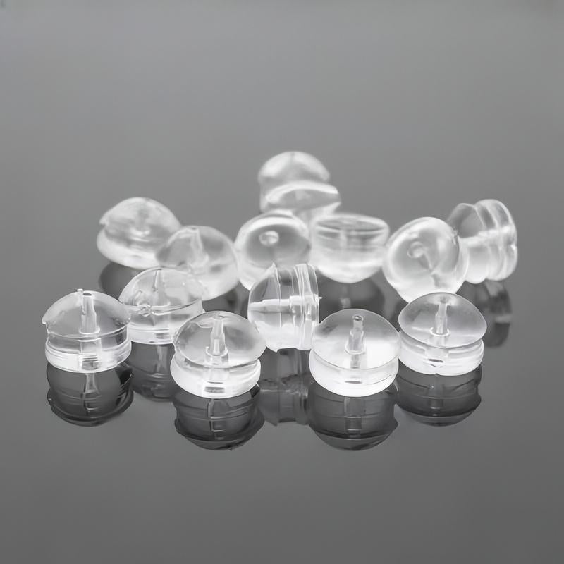 10pairs S925 sterling silver Silicone Backs Ear Stud Back Stoppers