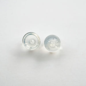 10pairs S925 sterling silver Silicone Backs Ear Stud Back Stoppers