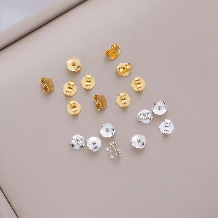 10pairs S925 sterling silver Silicone Backs Ear Stud Back Stoppers