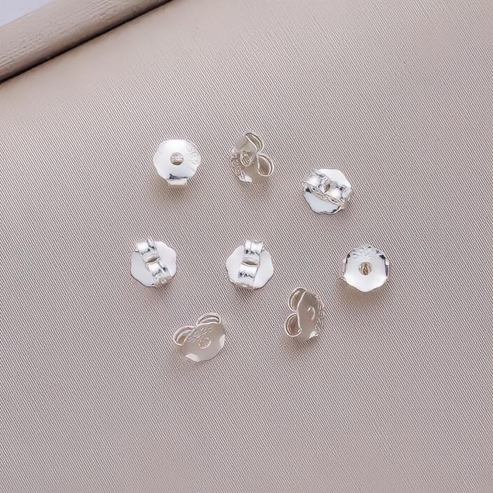 10pairs S925 sterling silver Silicone Backs Ear Stud Back Stoppers