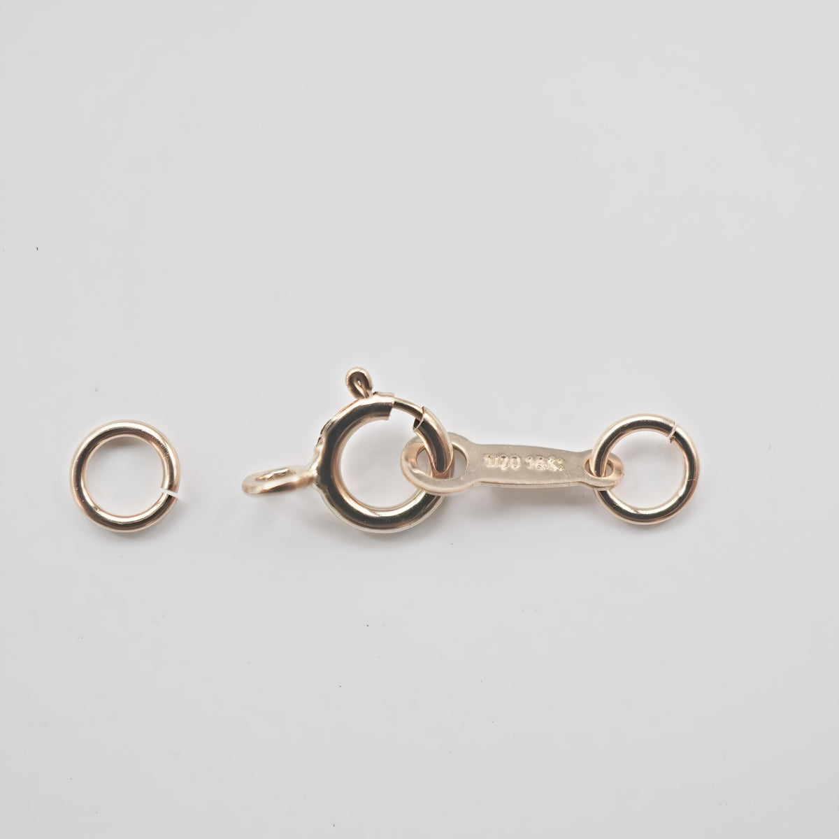 14k Gold filled Tarnish resistant, spring buckle, gold-filled spring ring clasp, bracelet buckle, necklace buckle, jewelry  accessories