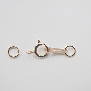 14k Gold filled Tarnish resistant, spring buckle, gold-filled spring ring clasp, bracelet buckle, necklace buckle, jewelry  accessories
