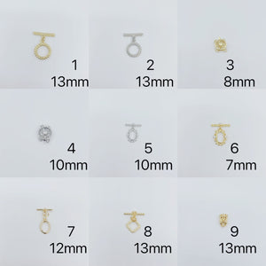 Pearl Necklace and bracelet OT clasps, DIY Jewelry Making Findings