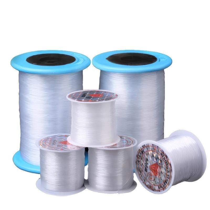 Transparent non-elastic fishing wire, Beading String for Jewelry and Crafts, bracelet crystal wire, beaded thread
