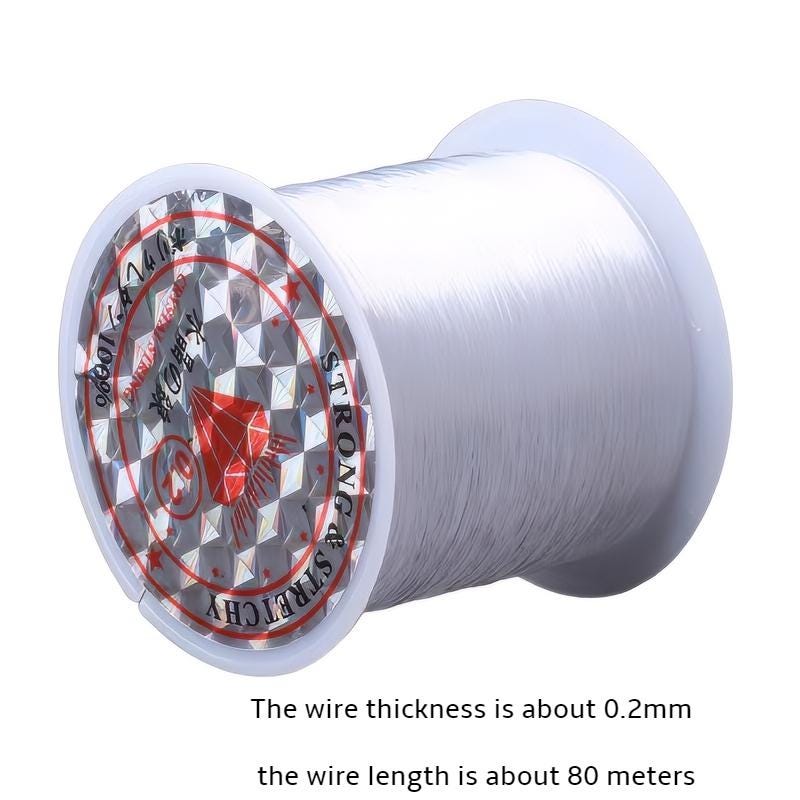 Transparent non-elastic fishing wire, Beading String for Jewelry and Crafts, bracelet crystal wire, beaded thread