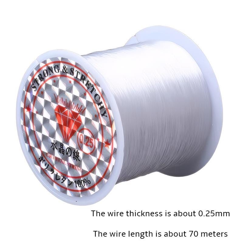 Transparent non-elastic fishing wire, Beading String for Jewelry and Crafts, bracelet crystal wire, beaded thread