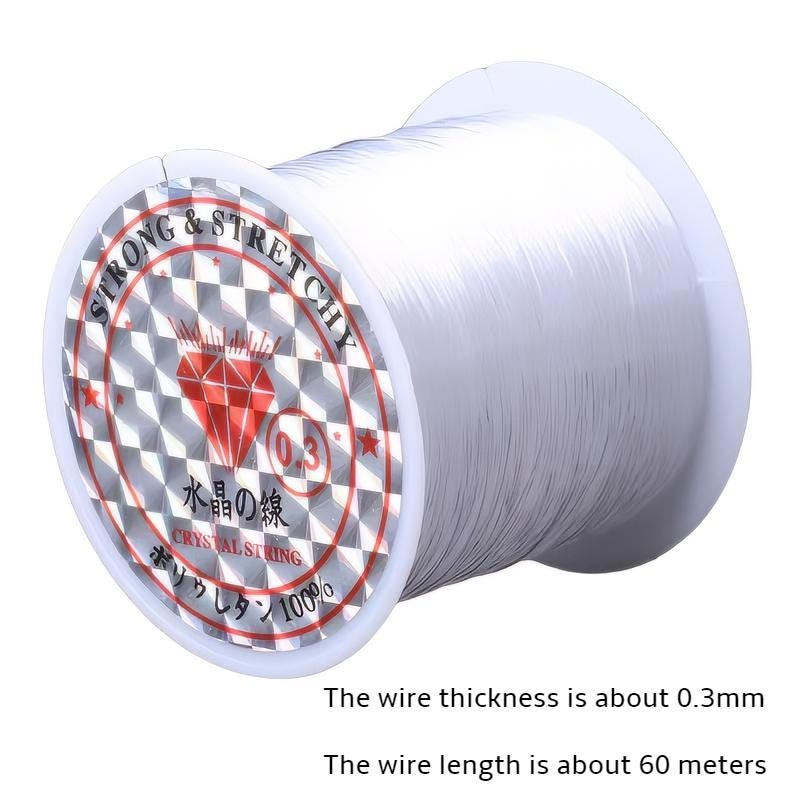 Transparent non-elastic fishing wire, Beading String for Jewelry and Crafts, bracelet crystal wire, beaded thread