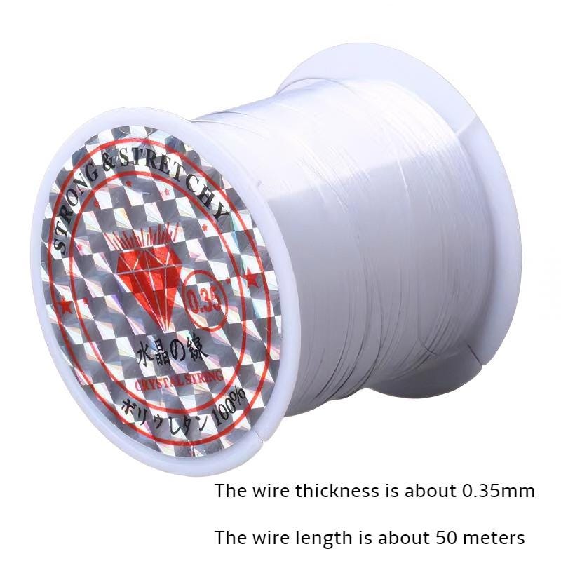 Transparent non-elastic fishing wire, Beading String for Jewelry and Crafts, bracelet crystal wire, beaded thread