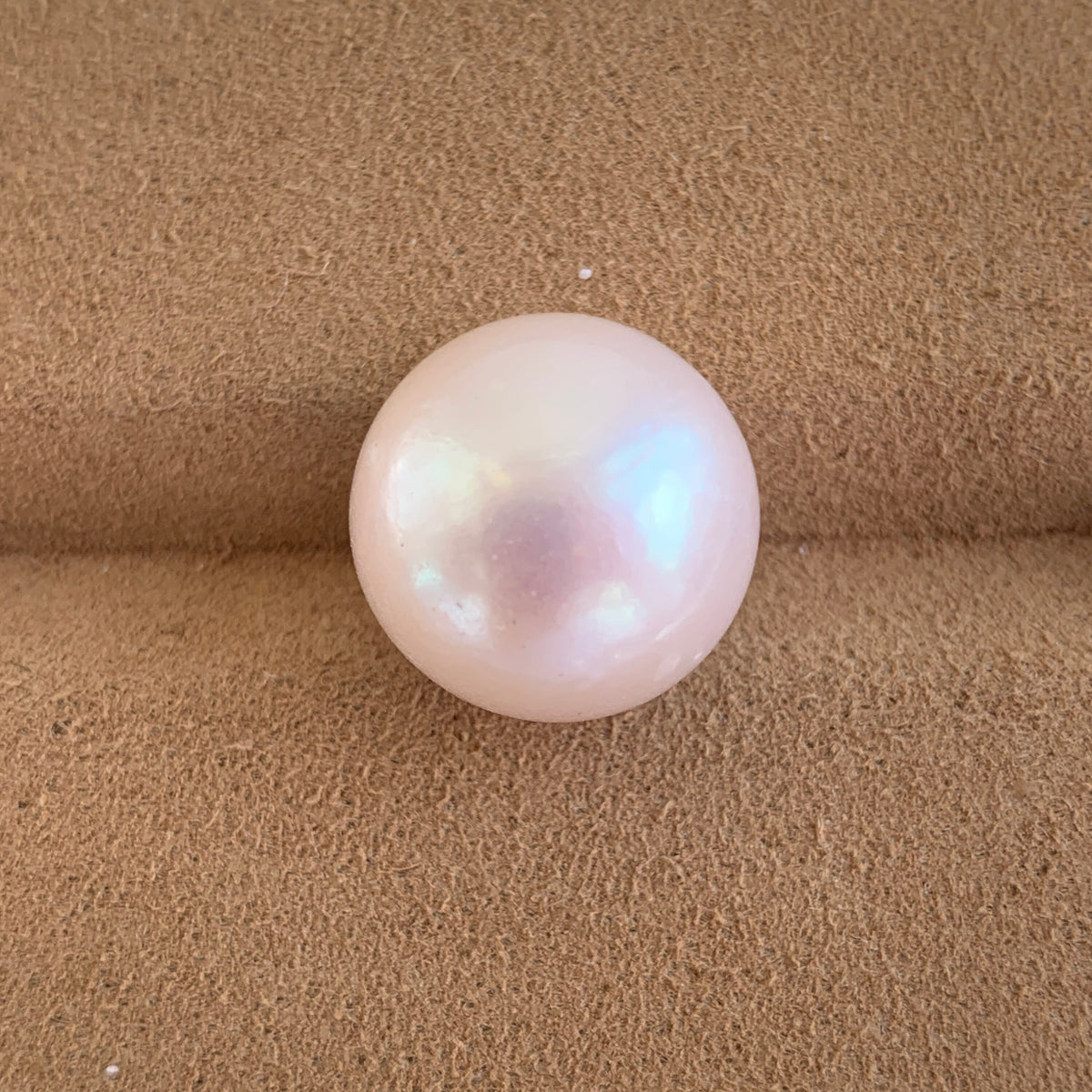 3A 1pc 13-14mm White Round Freshwater Pearl