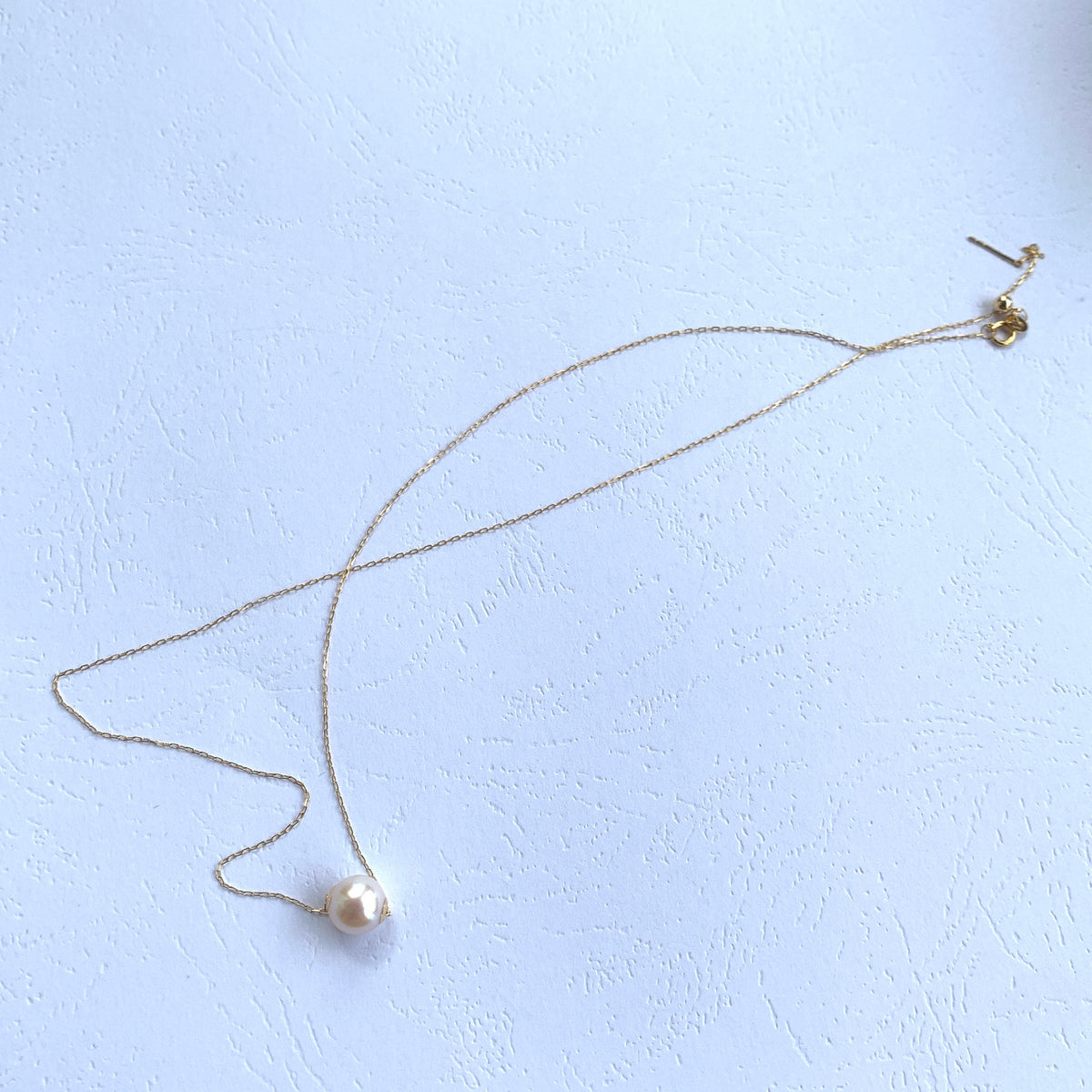 Adjustable 45cm Sterling Silver Chain for Floating Pearl Pendant Jewelry