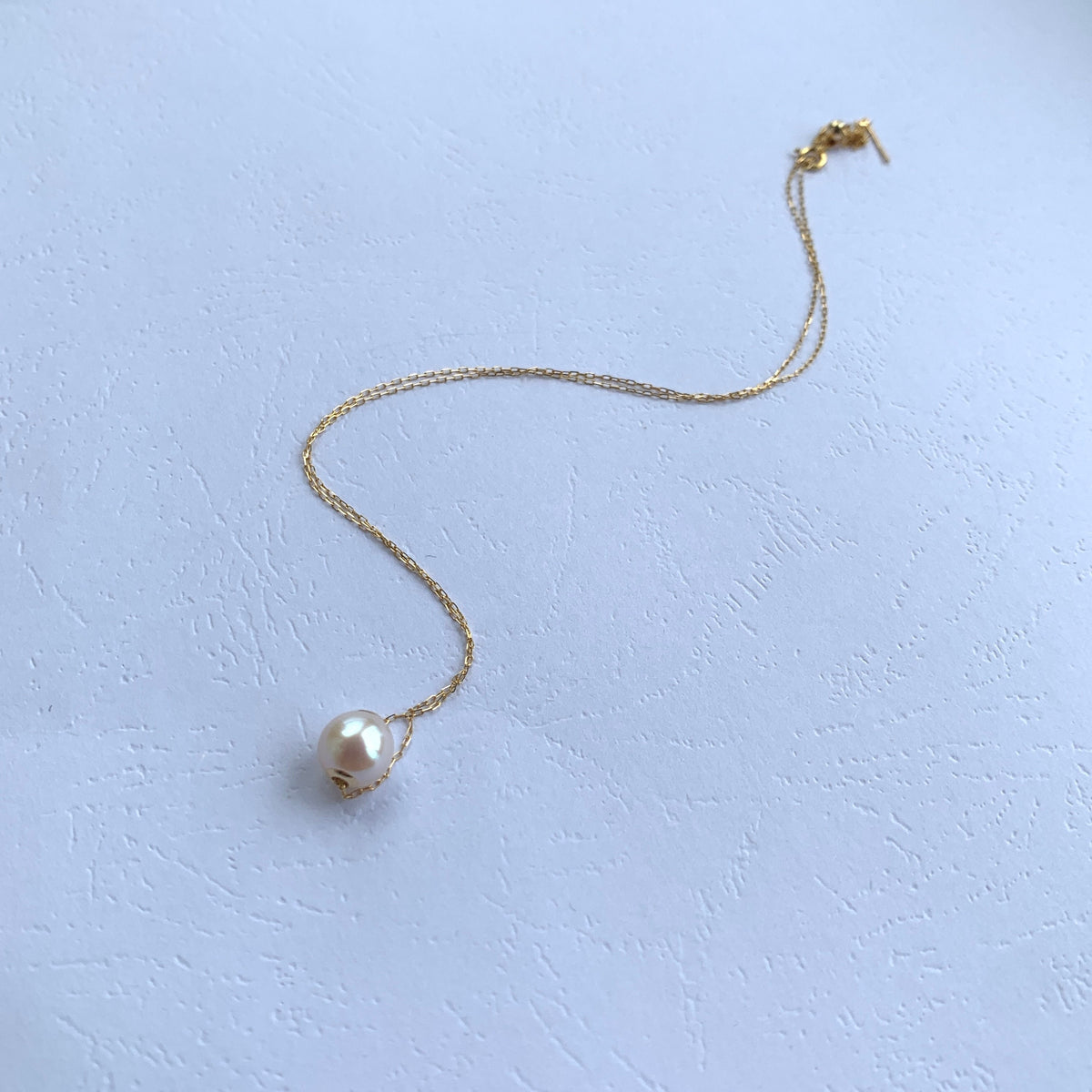 Adjustable 45cm Sterling Silver Chain for Floating Pearl Pendant Jewelry