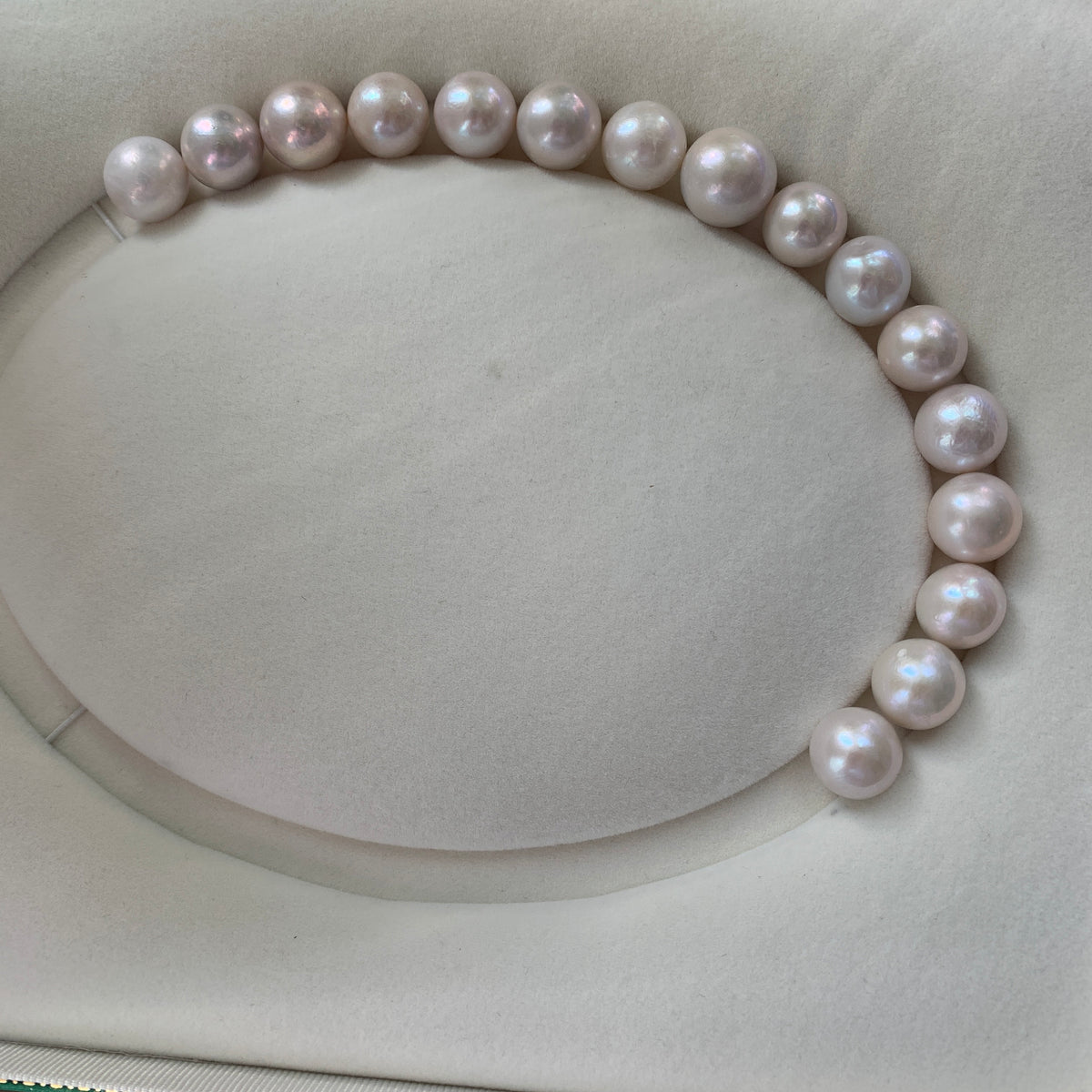 3A 1pc 13-14mm White Round Freshwater Pearl