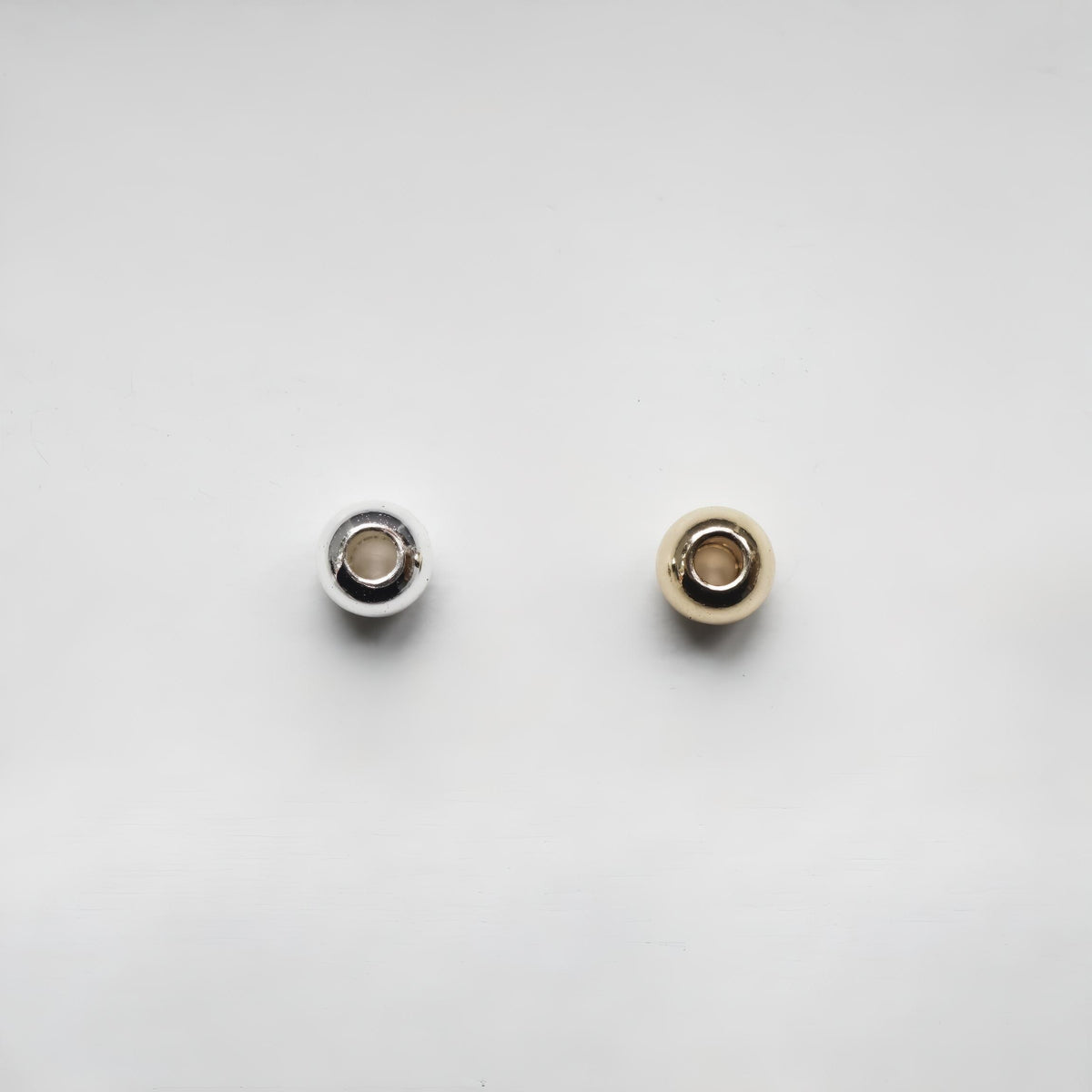 10pcs 2-10mm round spacers beads - sterling silver