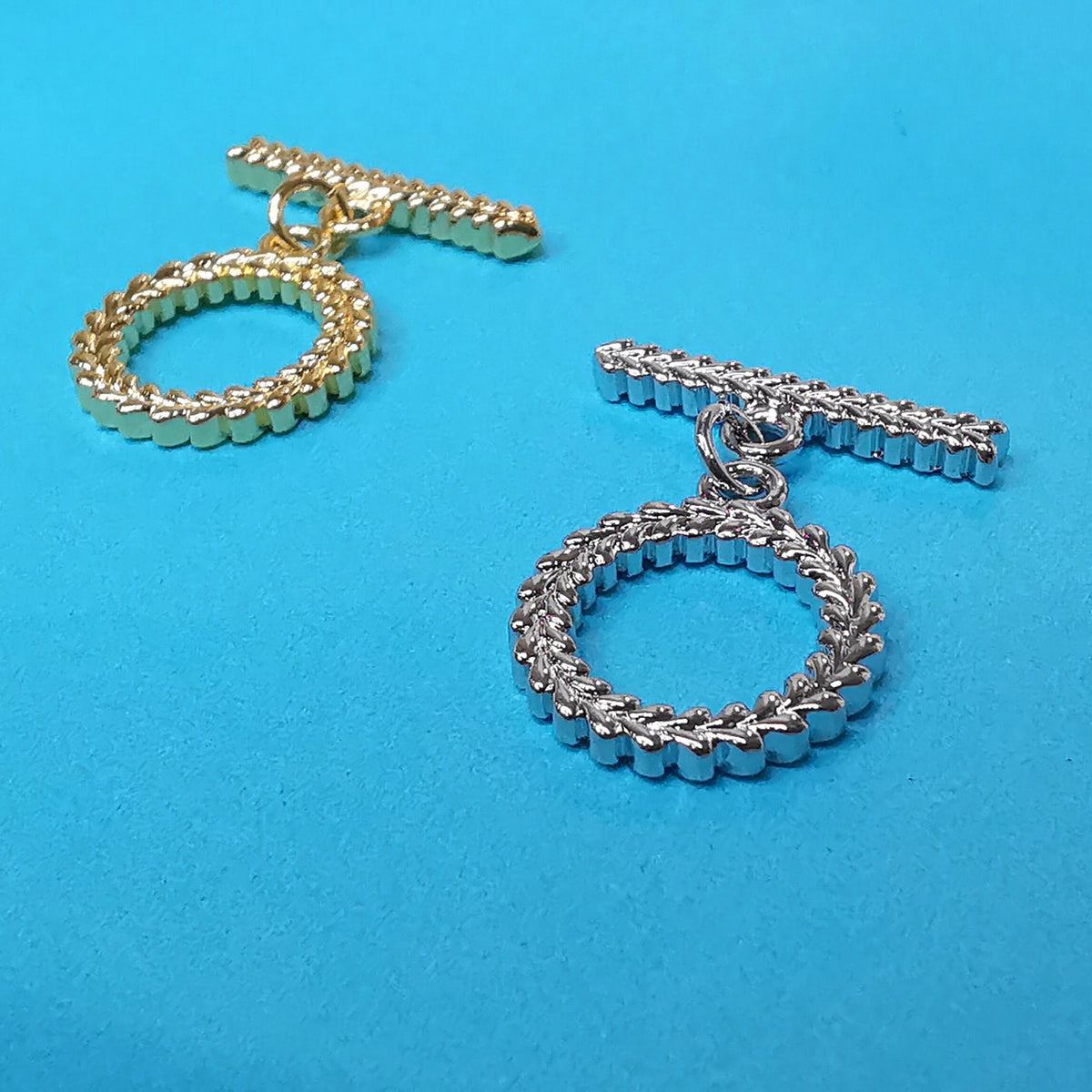 50% Off Arrow 14k Gold Plated OT Clasp, Dainty OT Toggle Clasps 15.6mm Ring, 20.8mm Bar, T Bar Clasps, Gold Clasps, Jewelry Supply