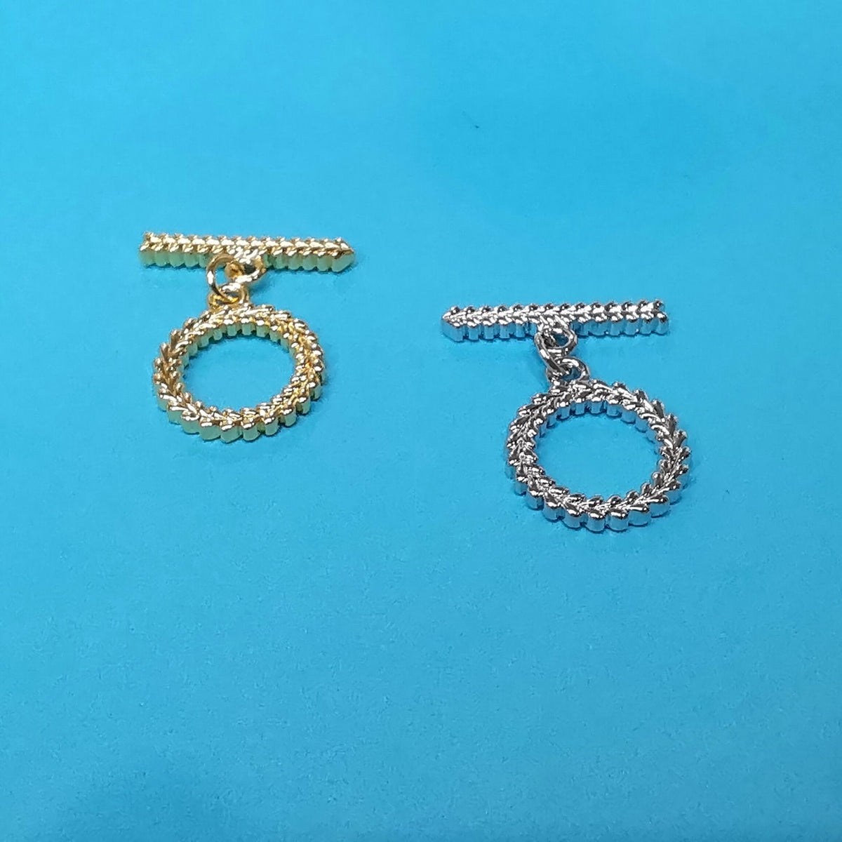 50% Off Arrow 14k Gold Plated OT Clasp, Dainty OT Toggle Clasps 15.6mm Ring, 20.8mm Bar, T Bar Clasps, Gold Clasps, Jewelry Supply