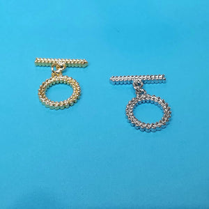 50% Off Arrow 14k Gold Plated OT Clasp, Dainty OT Toggle Clasps 15.6mm Ring, 20.8mm Bar, T Bar Clasps, Gold Clasps, Jewelry Supply