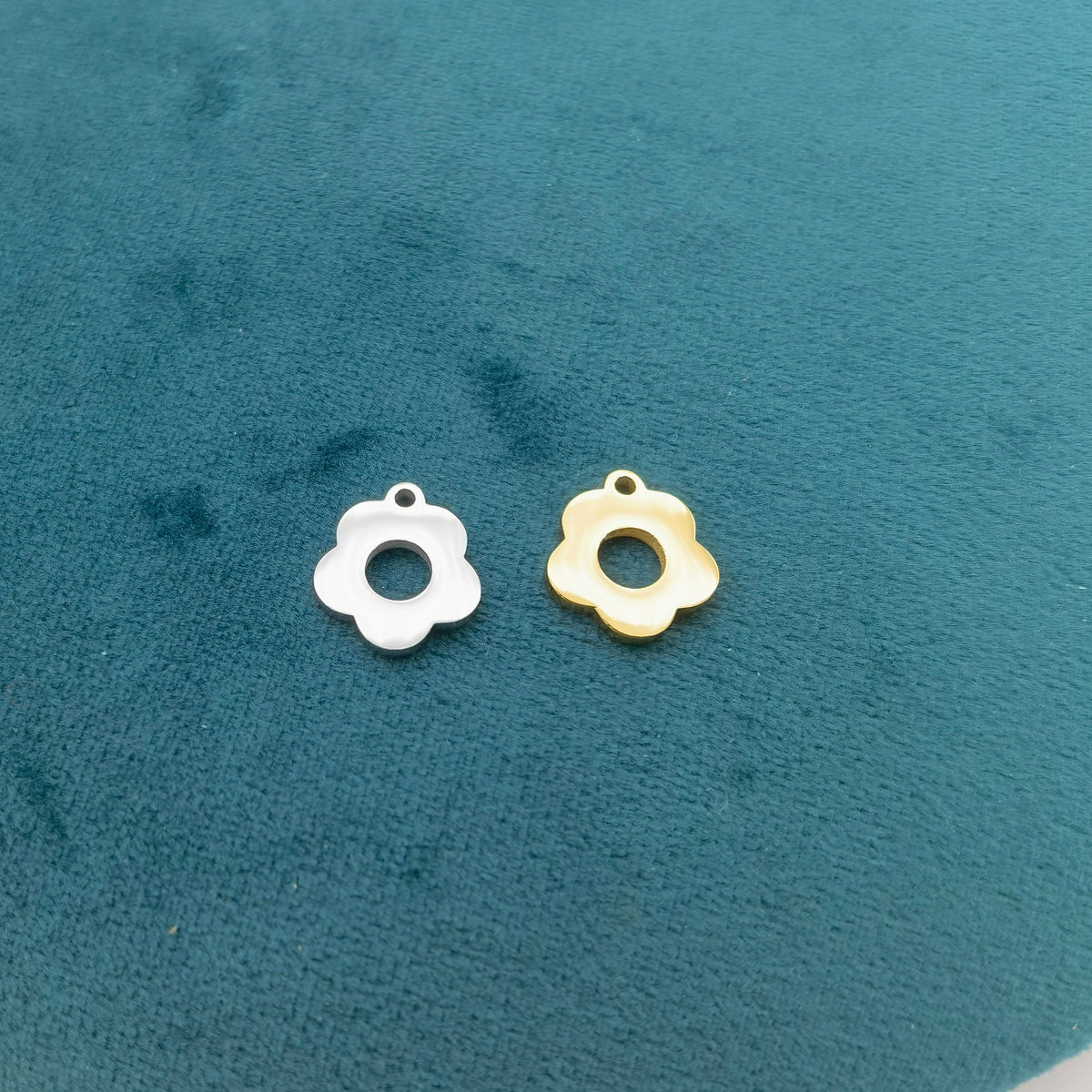 1pc Flower Stainless Steel OT Clasp