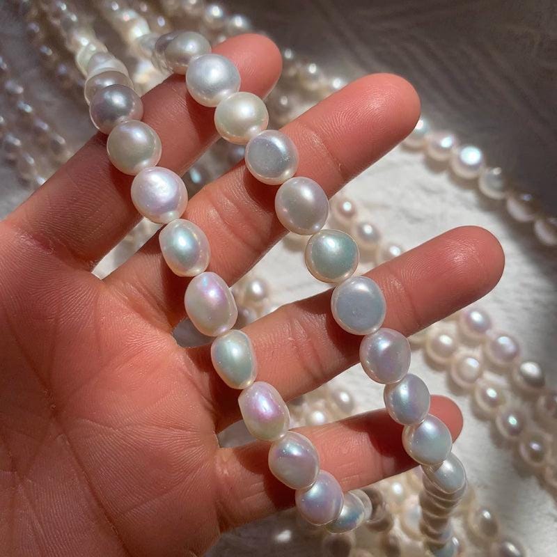5A 3-12mm Oval nugget freshwater pearls