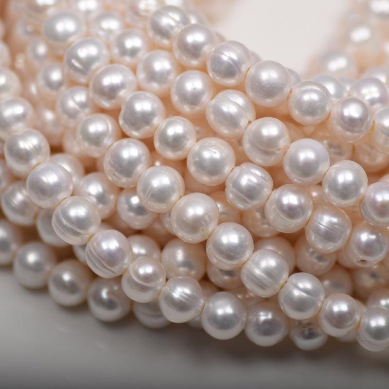 2A 3-12mm Round Freshwater Pearl Strand for DIY Jewelry Making