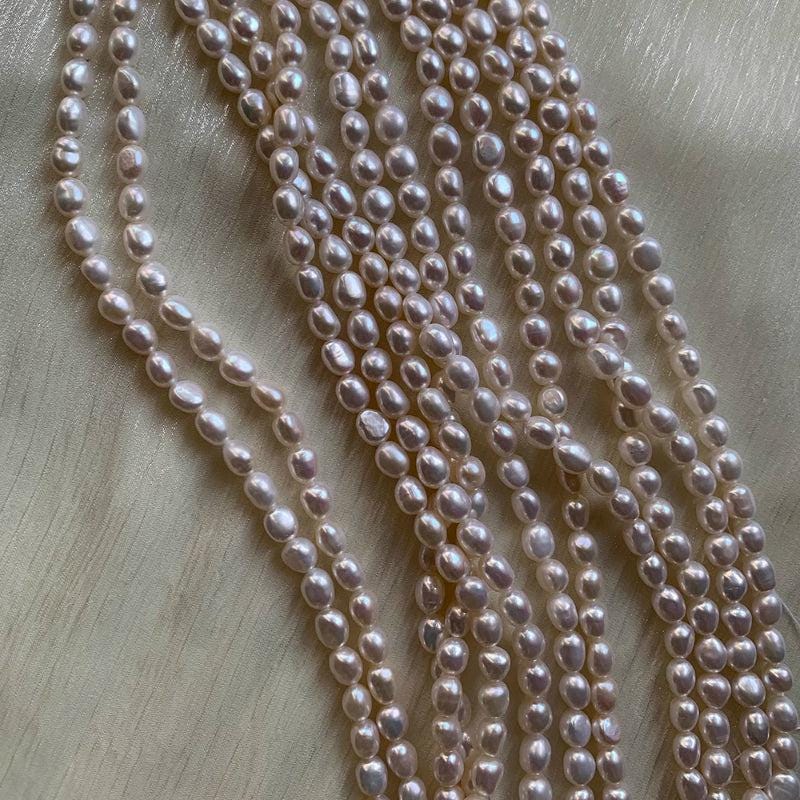 5A 3-12mm Oval nugget freshwater pearls