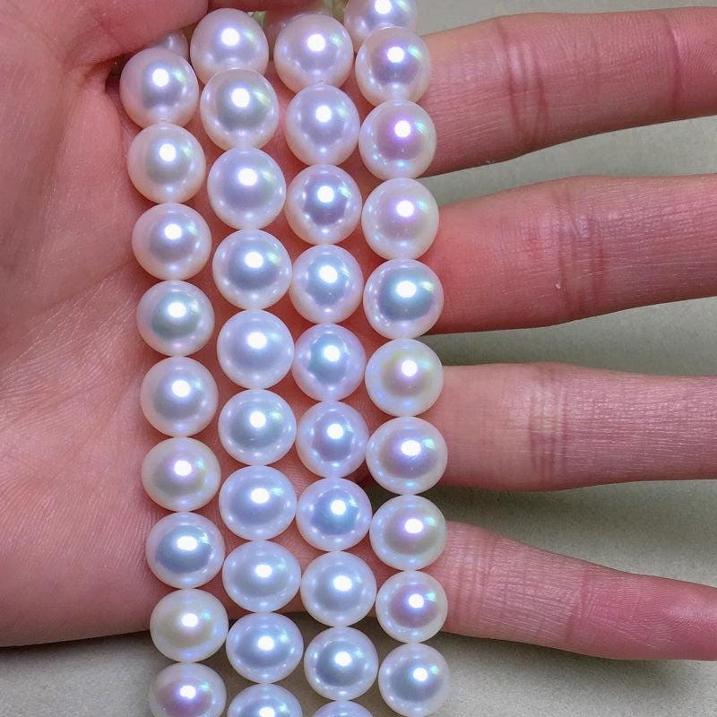 6A 3-12mm Round freshwater pearl strands