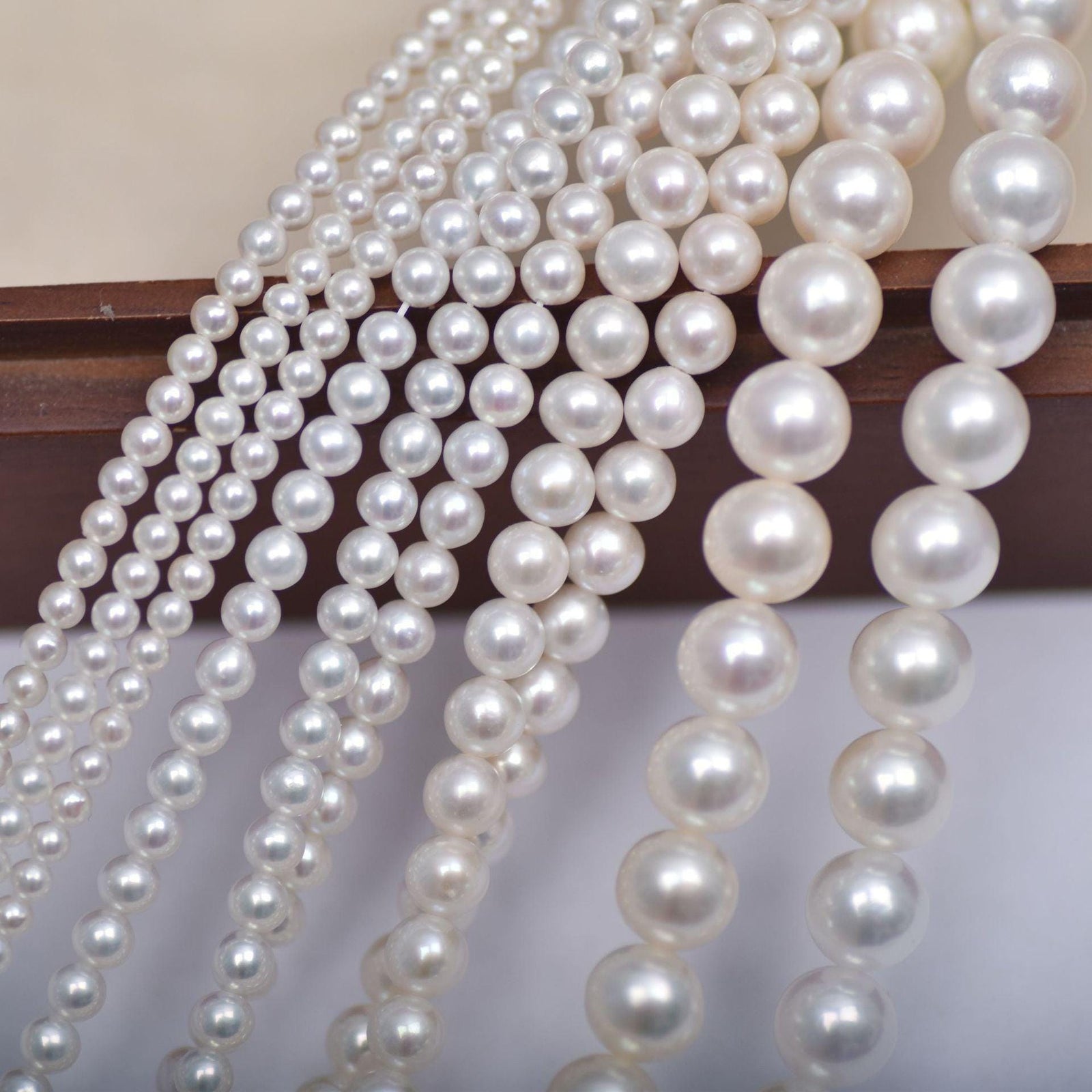 5A 2-12mm Round freshwater pearl strands
