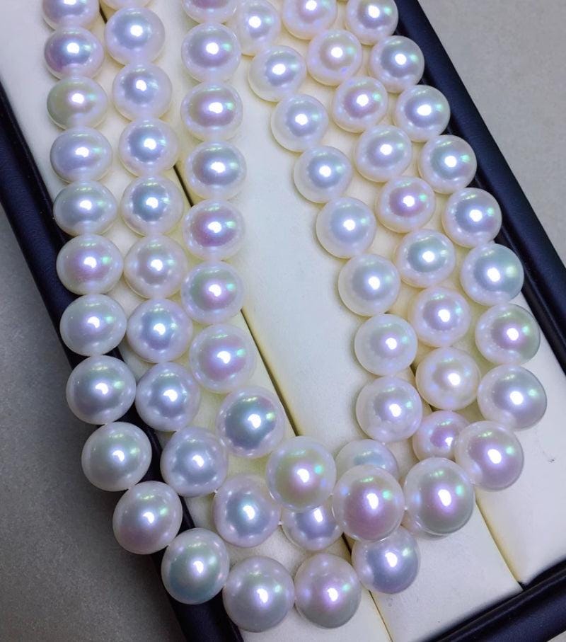 6A 3-12mm Round freshwater pearl strands