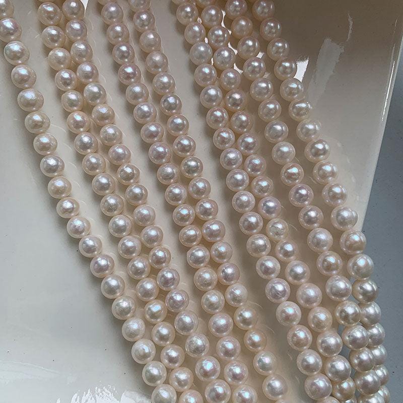 3A 3-12mm Round freshwater pearl strands