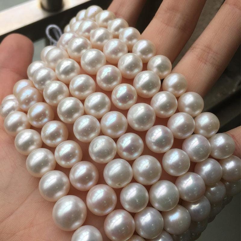 4A 3-12mm Round freshwater pearl strands